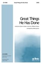 Great Things He Has Done SATB choral sheet music cover